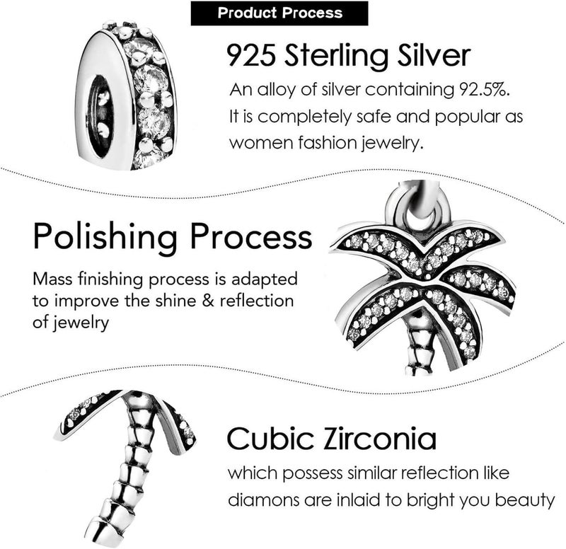 VALGACLS 925 Sterling Silver Family Love Mom Mouse Heart Charms for Bracelets Necklace Valentine's Day Mother's Day Jewelry Charm for Women - Image 4